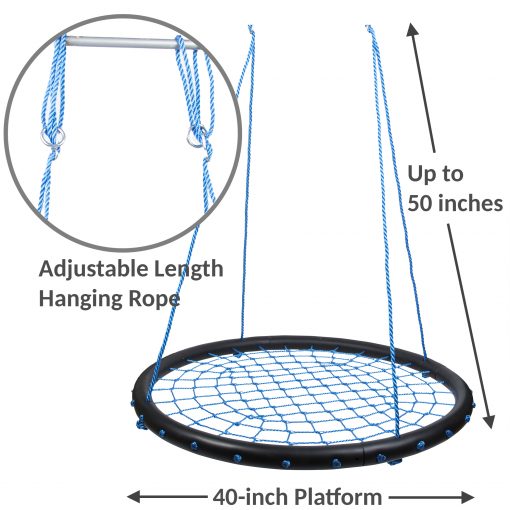 WonkaWoo Blue Net Swing Rope