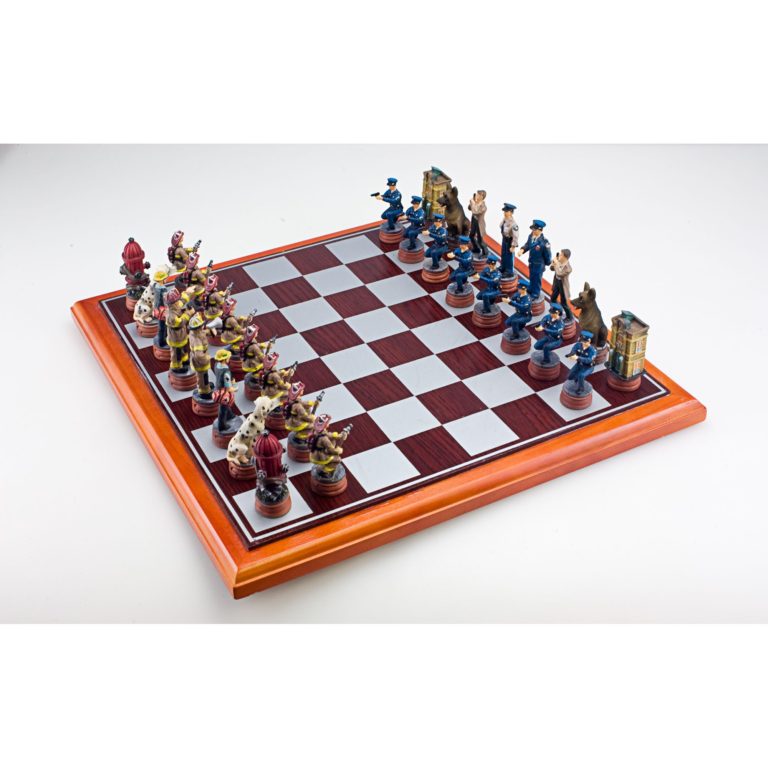 Police/Firemen Resin Chess Set – Sunnywood